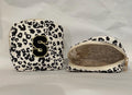 Discreet Period Pouch | Travel Makeup or Tampon Bag | Compact Hygiene Organizer with Chenille Letter
