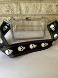 Clear Stadium Purse with Stripe Strap – Stylish Crossbody Bag for Concerts, Sports & Festivals