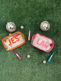 Personalized Clear Makeup Bag: Shadow Monogram TSA Toiletry Bag