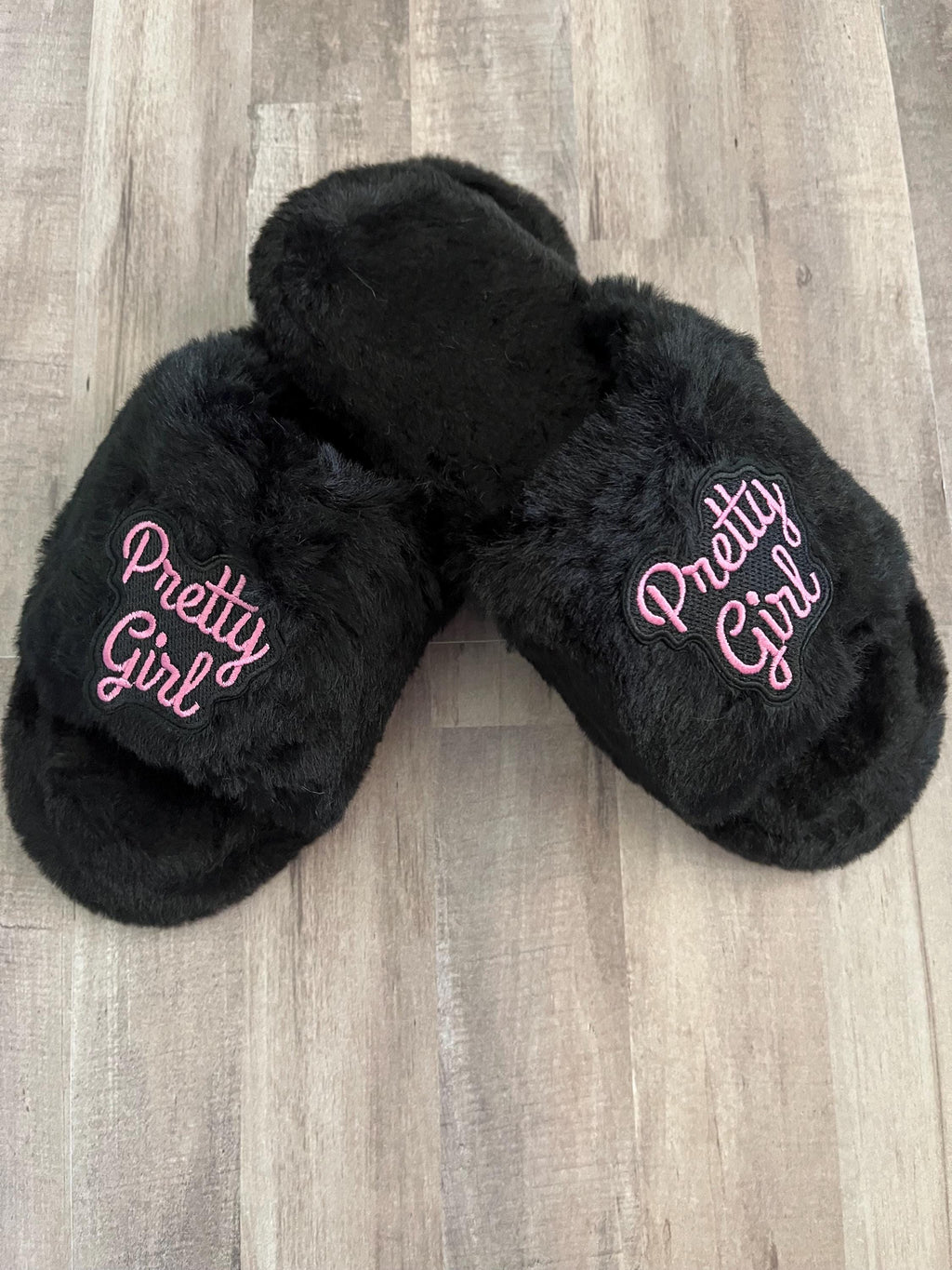 Pretty Girl Fuzzy Slippers: Comfortable House Shoes