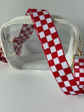 Clear Stadium Bag Crossbody | Game Day Concert Festival Clear Purse | Stadium Approved Clear Vinyl Security Bag | Cute Outfit