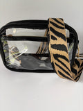Clear Stadium Bag Crossbody | Game Day Concert Festival Clear Purse | Stadium Approved Clear Vinyl Security Bag | Cute Outfit
