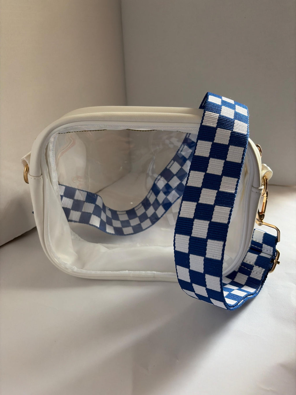 Clear Stadium Bag Crossbody | Game Day Concert Festival Clear Purse | Stadium Approved Clear Vinyl Security Bag | Cute Outfit