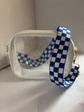 Clear Stadium Bag Crossbody | Game Day Concert Festival Clear Purse | Stadium Approved Clear Vinyl Security Bag | Cute Outfit