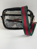 Clear Stadium Bag Crossbody | Game Day Concert Festival Clear Purse | Stadium Approved Clear Vinyl Security Bag | Cute Outfit