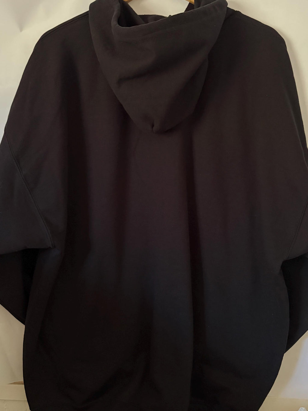 Cross Zip Up Hoodie: Black Cotton Blend Sweatshirt