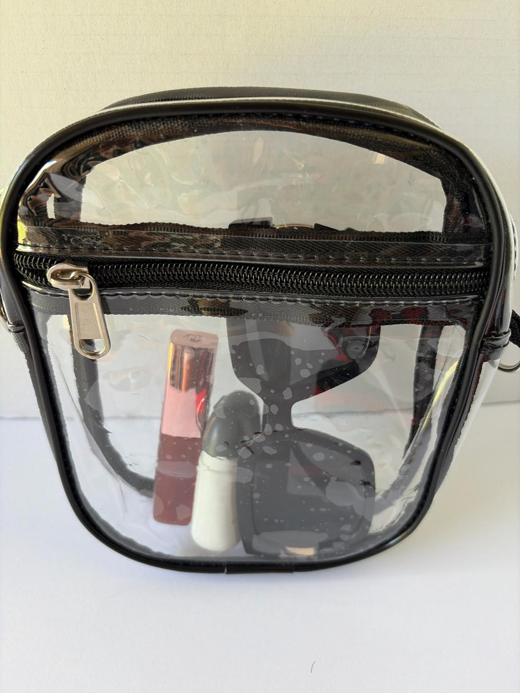 Clear Stadium Bag Crossbody | Game Day Concert Festival Clear Purse | Stadium Approved Clear Vinyl Security Bag | Cute Outfit