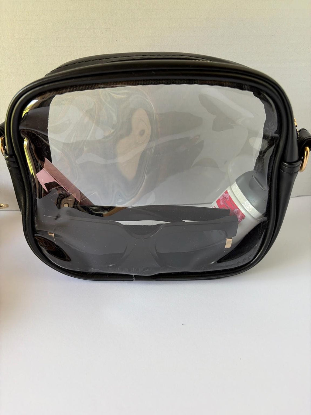 Clear Stadium Bag Crossbody | Game Day Concert Festival Clear Purse | Stadium Approved Clear Vinyl Security Bag | Cute Outfit