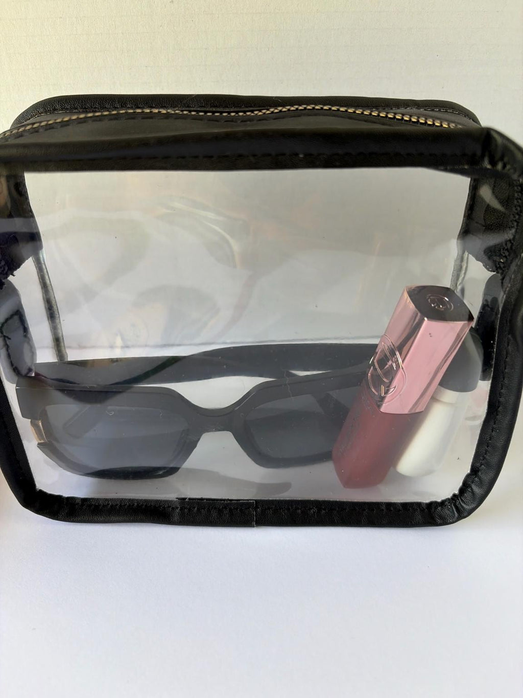 Clear Stadium Bag with Rainbow Strap | Stadium Approved Crossbody Bag | Clear Concert Purse | Game Day Bag | Adjustable Strap