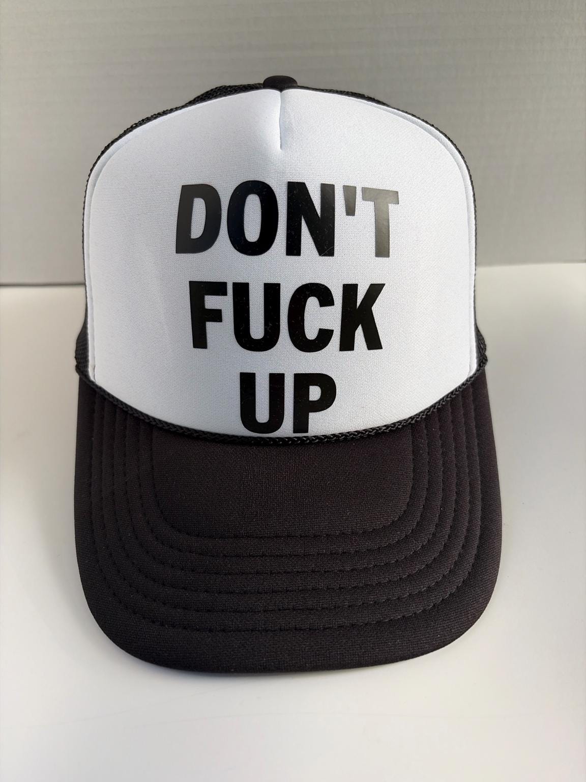 Don’t F*ck Up Trucker Hat | Funny Trucker Hat | Country Concert Hat | Western Hat | Black Mesh Snapback | Bachelorette Gift